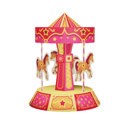 Carousel Classic - Papercraft- Paper model - download from PaperScene