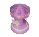 Rapunzel Carousel - Paper model - download from PaperScene