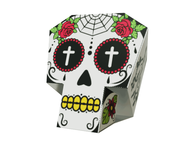 Torchon Excelsa Calavera 50x70 Cm - 100% Coton, 200g/m² - Motif Mexicain Coloré, Lavable Machine 40°C