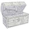 Pirate's Chest Box B/W (Small)